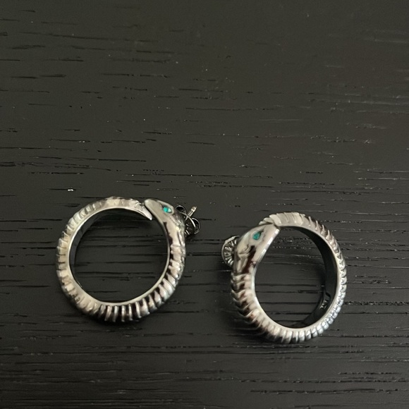 Zadig Voltaire Snake Hoop Earring - Picture 3 of 4
